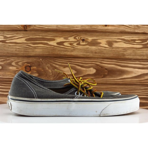 VANS Women Sz 8.5 M Gray Lace Up Skateboarding Fabric Shoe - Picture 4 of 9